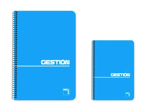 CUADERNO ESPIRAL SERIE GESTION TAPA BLANDA 60 GRS. FOLIO (215X310MM.) 80 HOJAS LISO PACSA 16381
