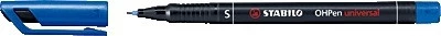 MARCADOR PERMANENTE PUNTA SUPERFINA OHPEN UNIVERSAL 0,4MM. AZUL STABILO 841/41