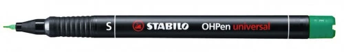 MARCADOR PERMANENTE PUNTA SUPERFINA OHPEN UNIVERSAL 0,4MM VERDE STABILO 841/36