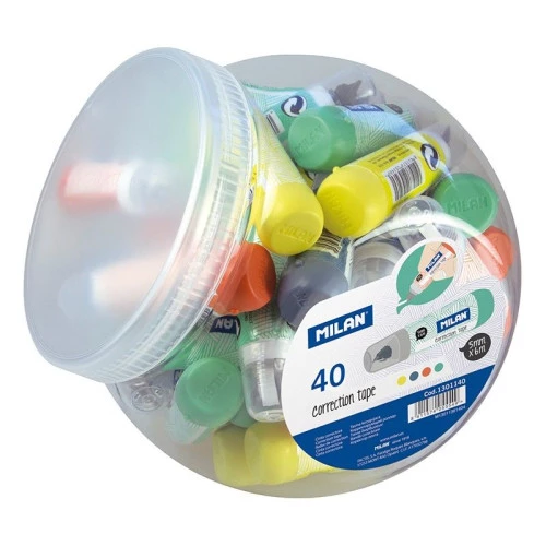 BOTE 40 CINTAS CORRECTORAS MINI 5MMX6M MILAN 1301140